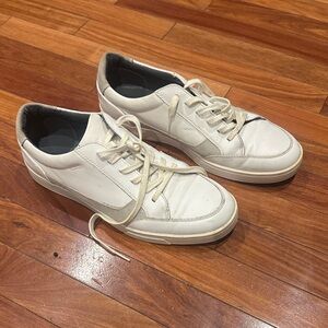 Men’s Calvin Klein white leather sneakers (size 11.5)
